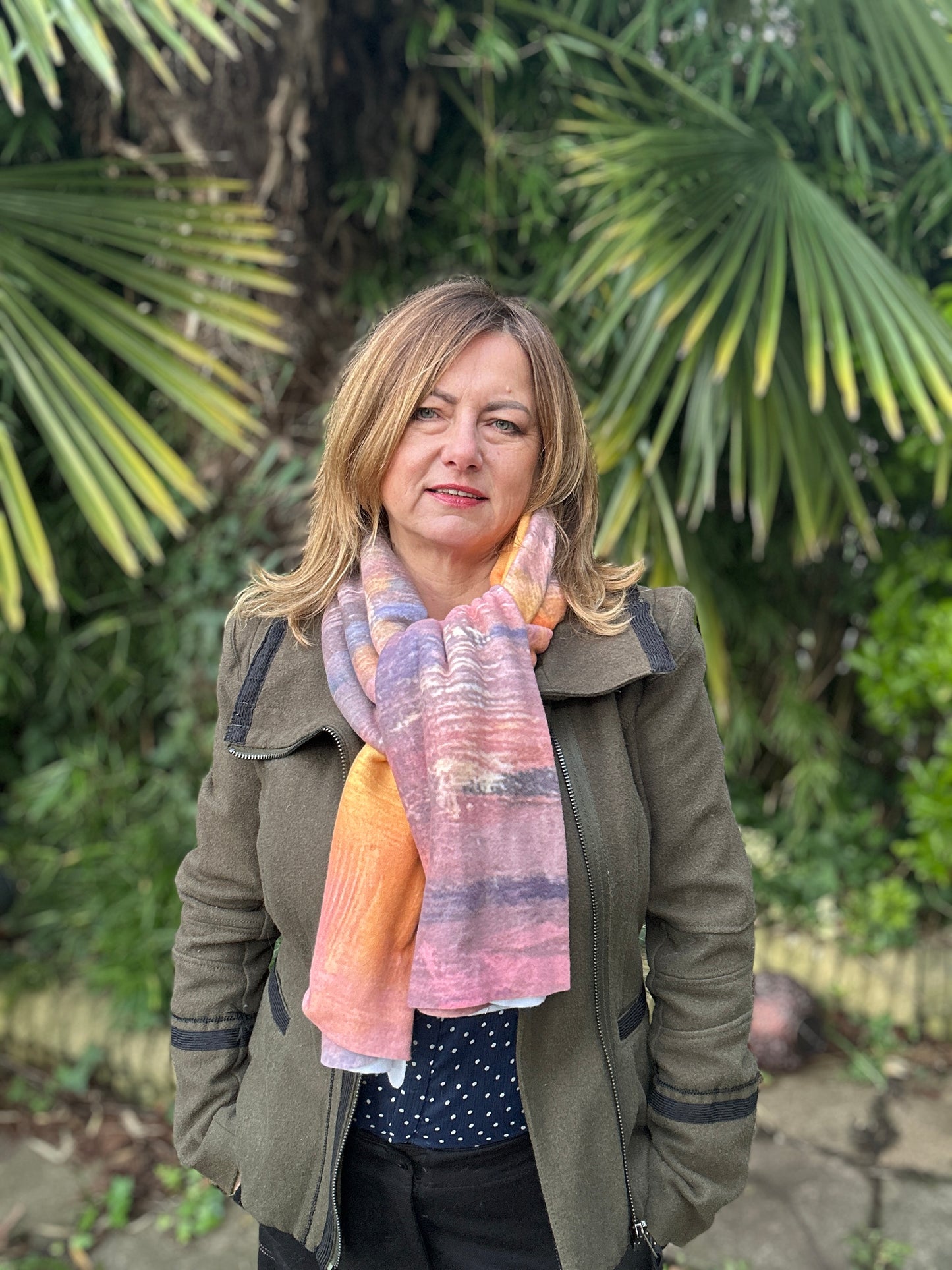 Golden hour - blanket shawl - LJagz-studio