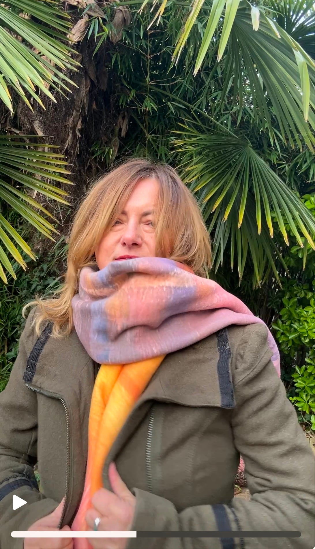 Golden hour - blanket shawl - LJagz-studio