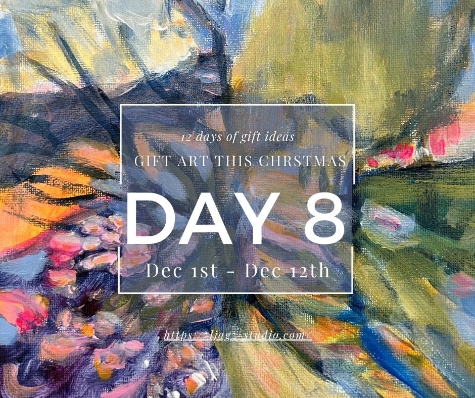 Twilight by the river - original painting - LJagz-studio