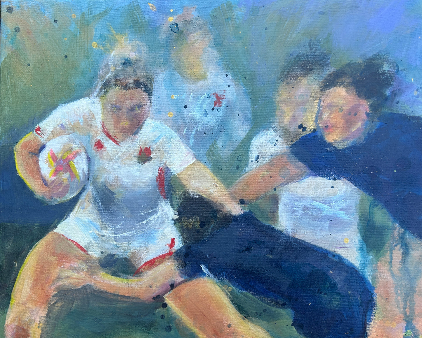 Megan and Illona - Women's Rugby inspired art - LJagz-studio