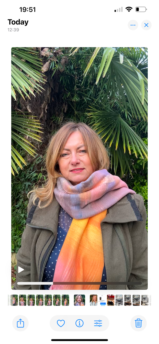Golden hour - blanket shawl - LJagz-studio