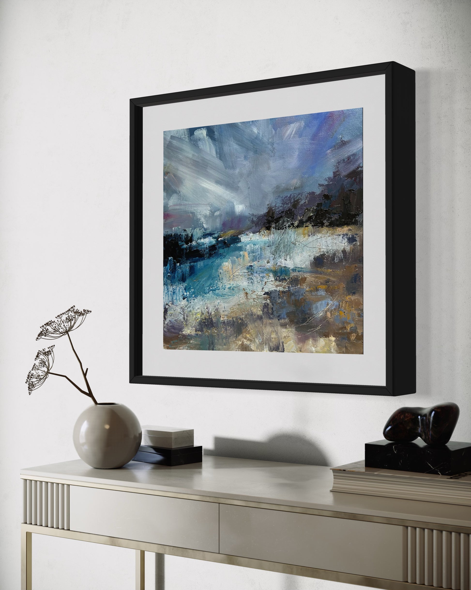 Windy and salty, Fowey - art prints - LJagz-studio