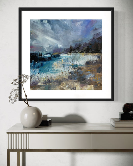 Windy and salty, Fowey - art prints - LJagz-studio