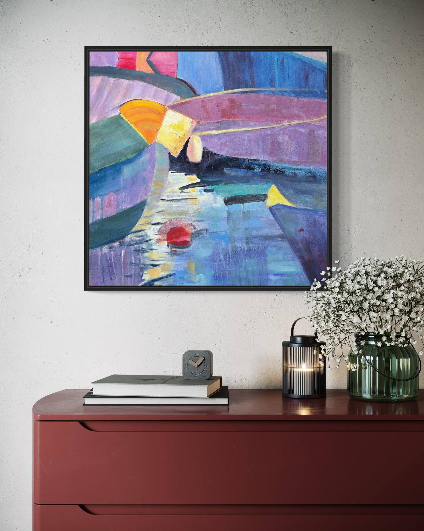 Boats in Golden Hour - Brushed Aluminum Print - gifts for men - LJagz-studio