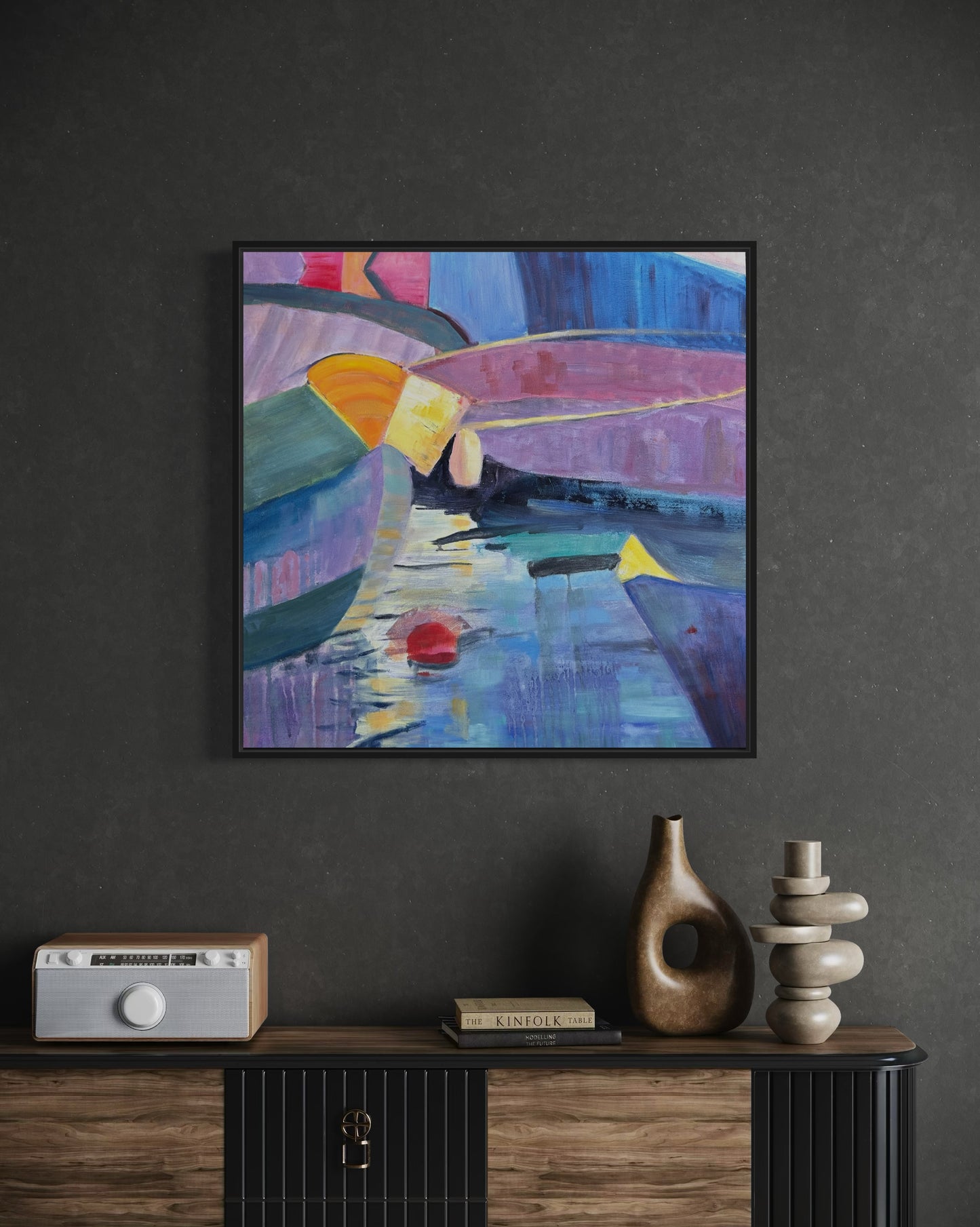 Boats in Golden Hour - Brushed Aluminum Print - gifts for men - LJagz-studio