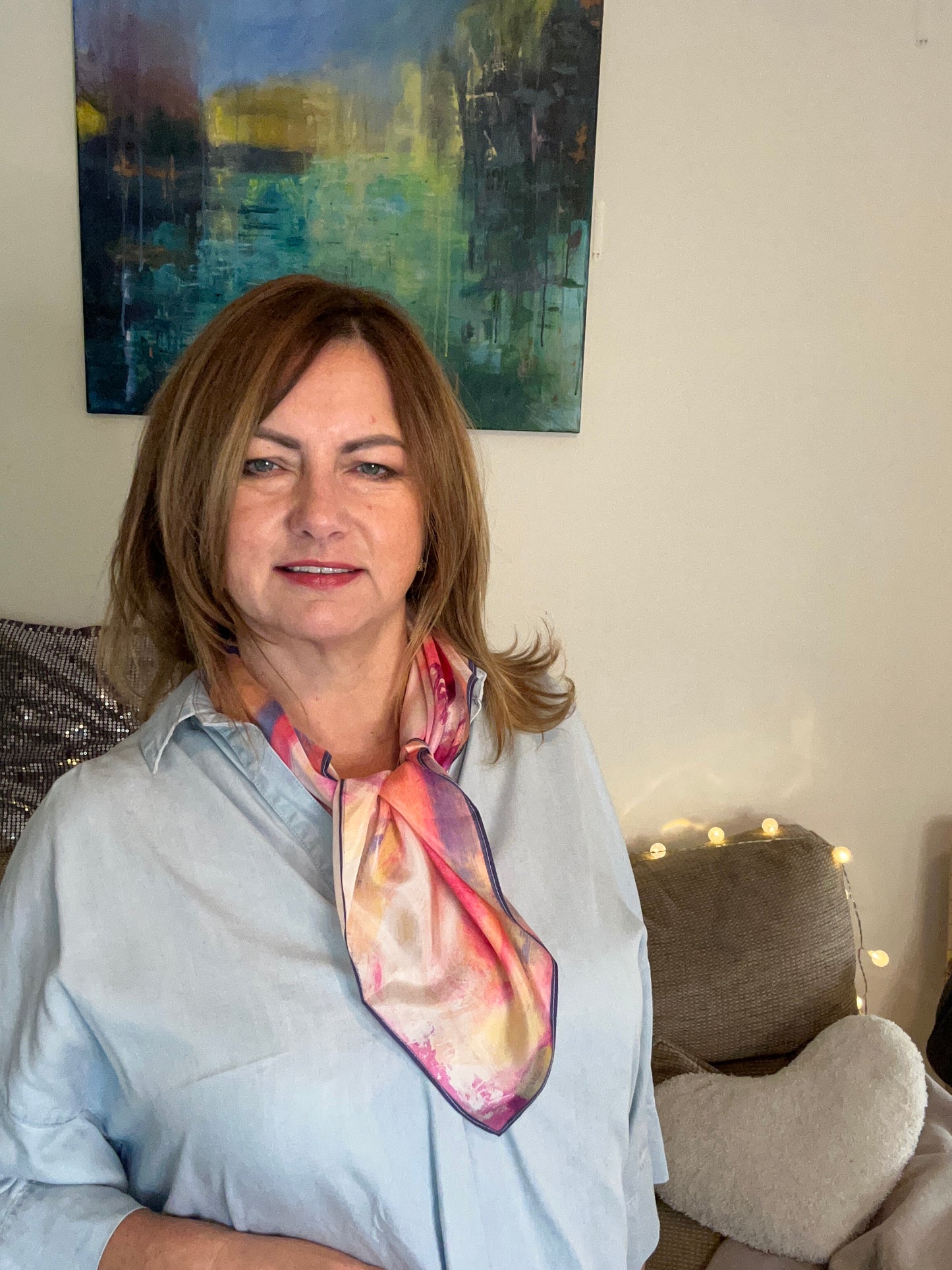 Love candy - silk scarf - perfect Mother's Day gift