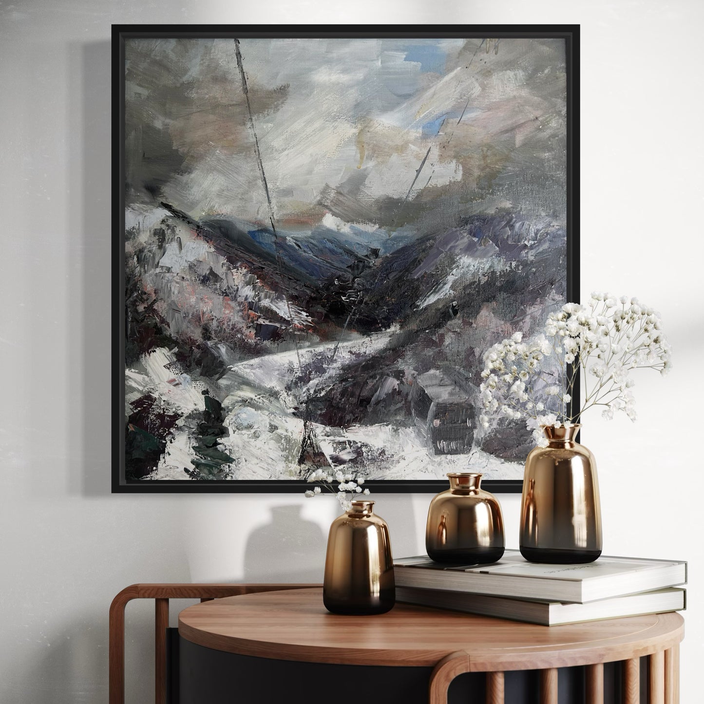 Chamonix Valley - oil painting - LJagz-studio