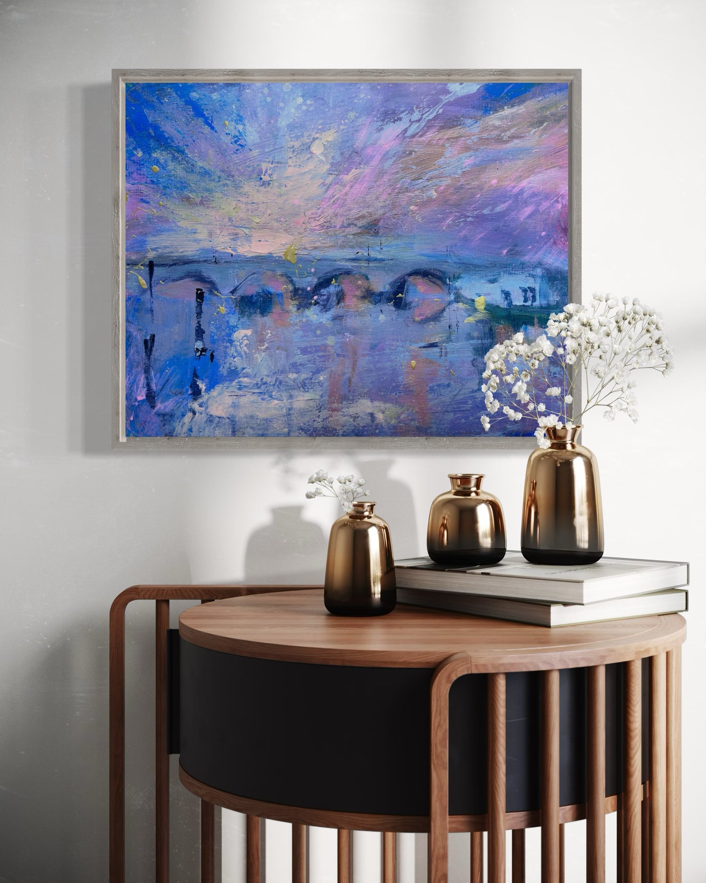 Richmond Bridge twilight - original painting
