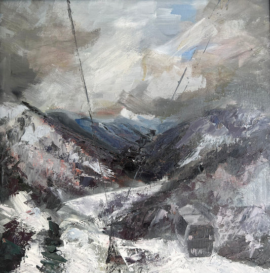 Chamonix Valley - oil painting - LJagz-studio