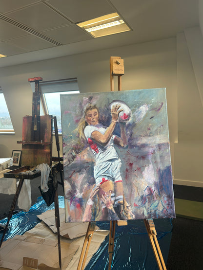 Zoe Aldcroft rugby art