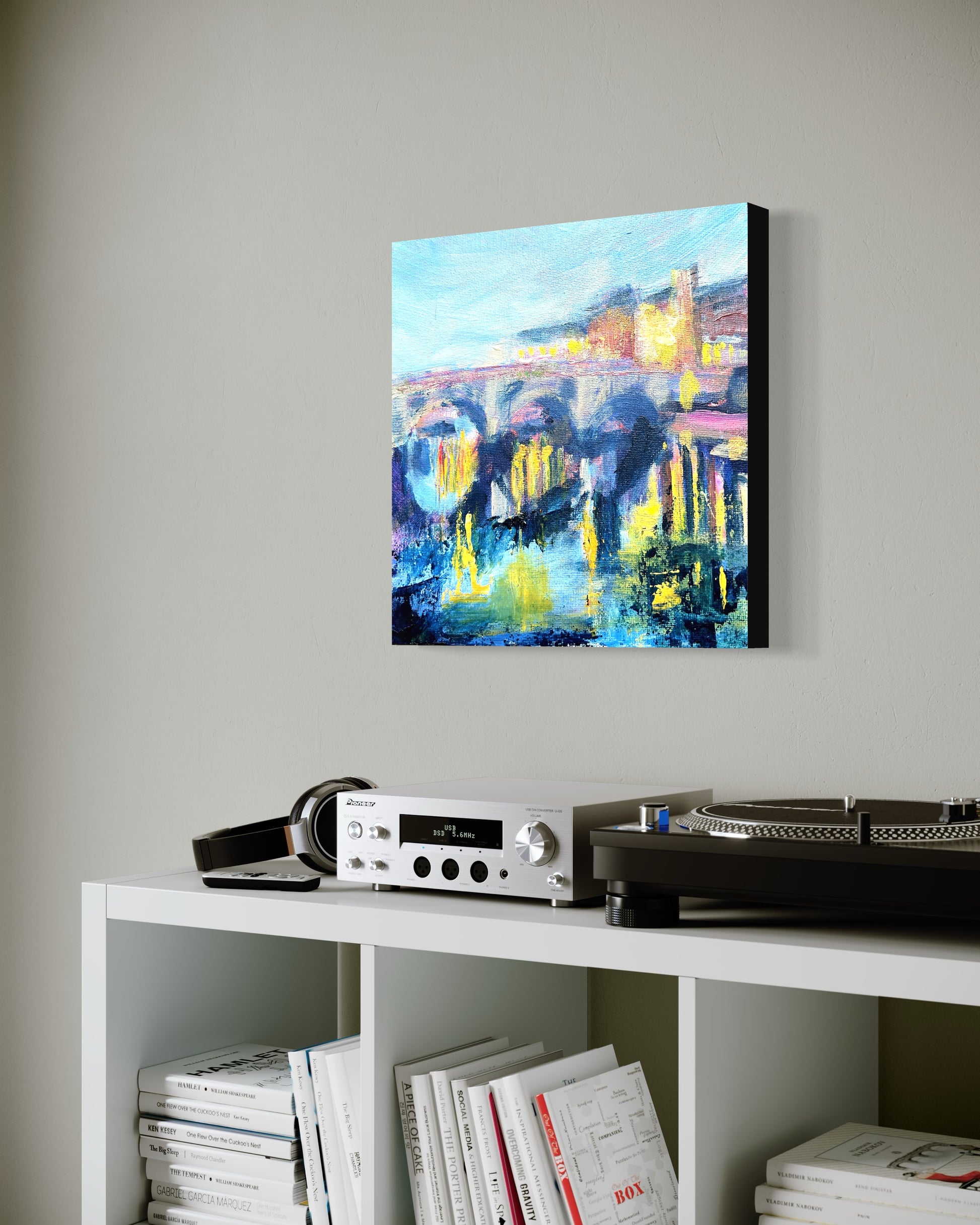 "Richmond bridge at night" - Canvas print - LJagz-studio