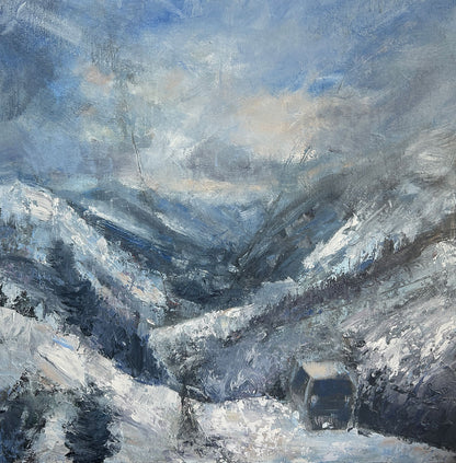 Chamonix Valley - oil painting